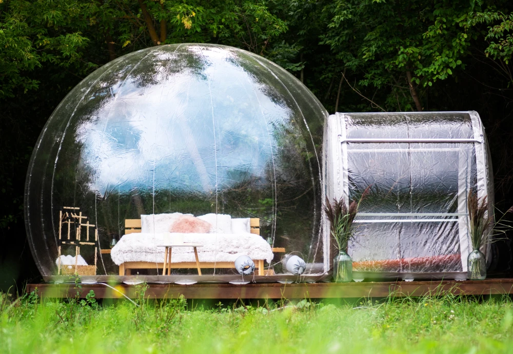 inflatable clear bubble camping tent